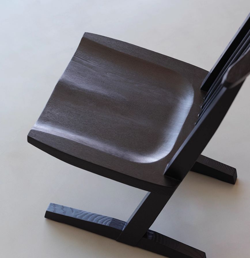 Chandigarh chair — Charcoal Series