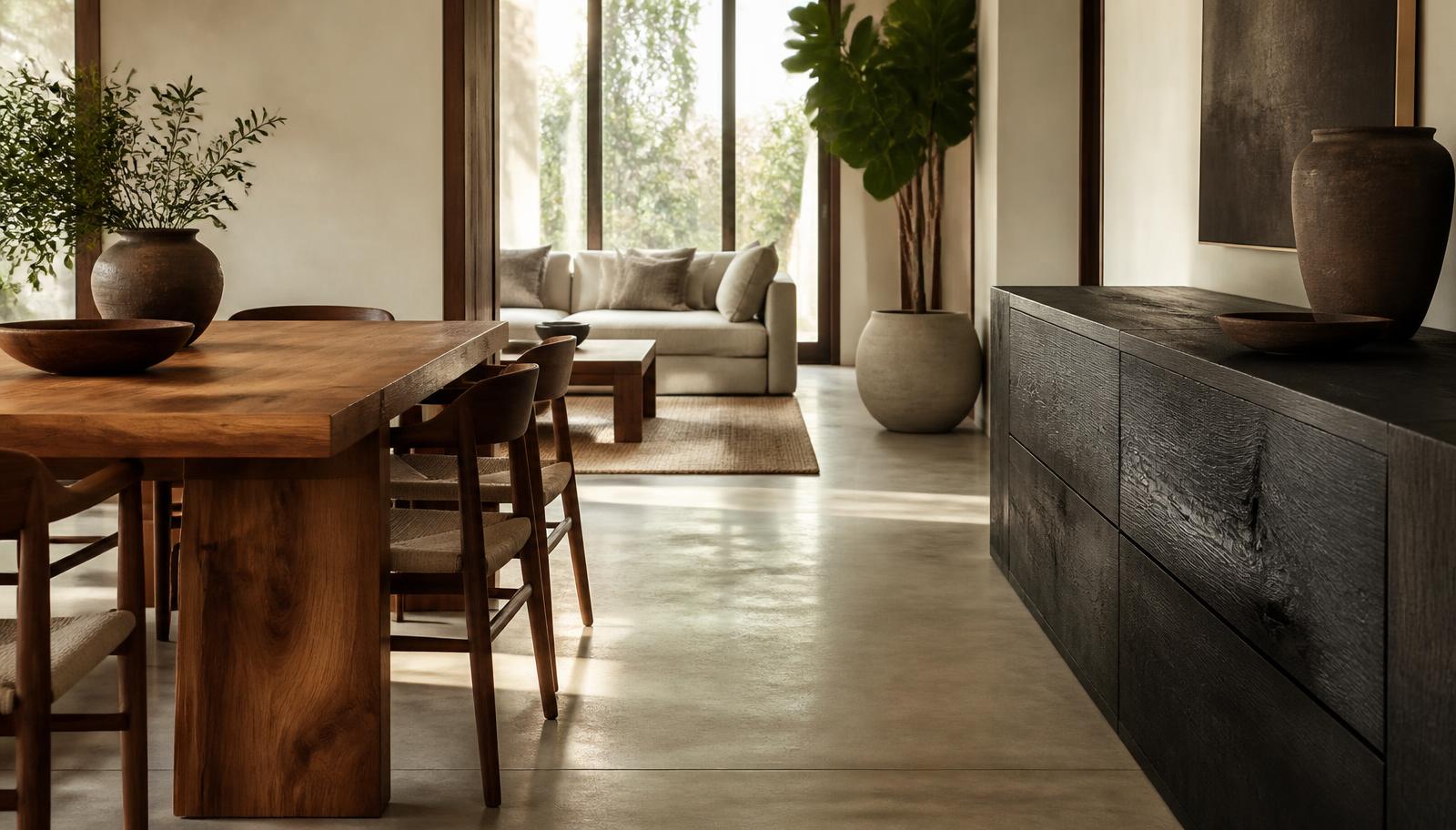 Teak & charcoal series