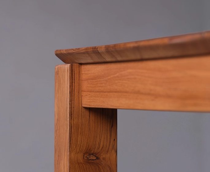 Wabi-sabi solid teak dining & meeting table — Teak Series