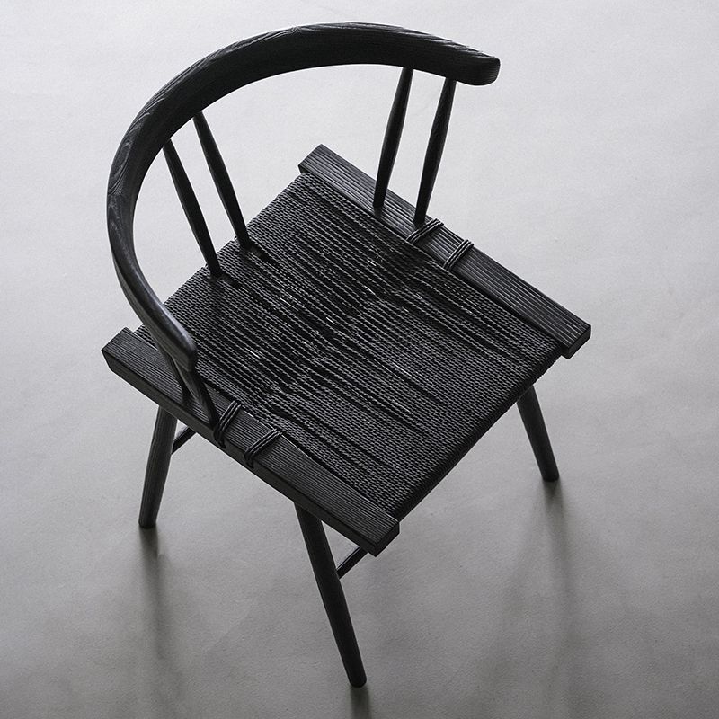 Chandigarh woven chair — Charcoal Series