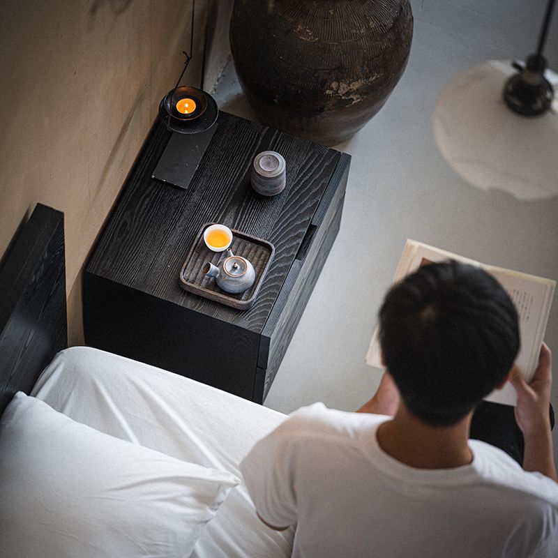 Cloud bedside cabinet — Charcoal Series