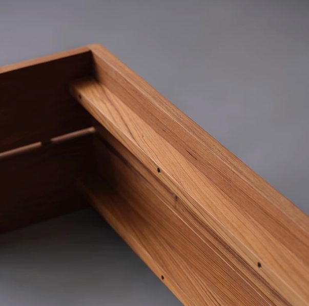 Teak long bench & log console — Teak Series