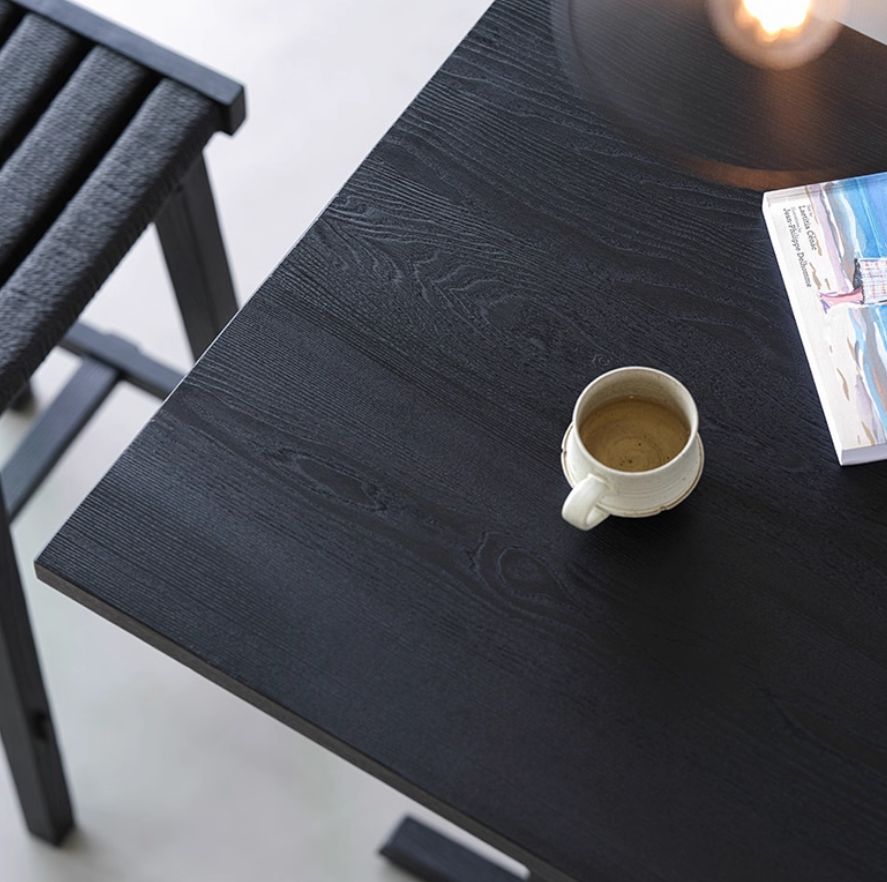 Charred bar table — Charcoal Series