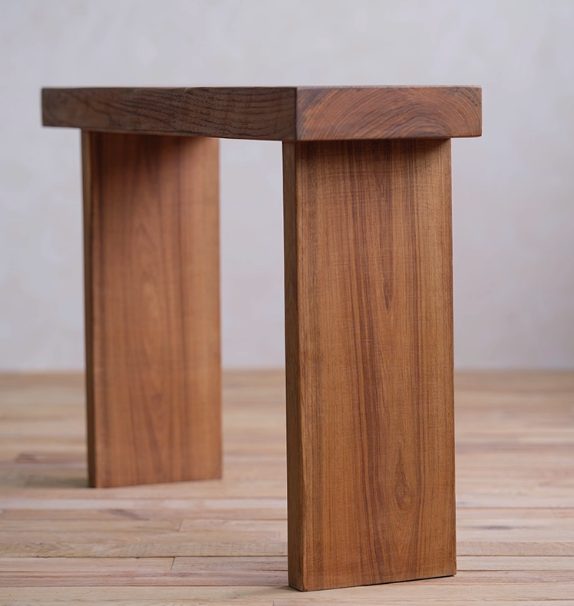 Teak entrance console, narrow — Teak Series