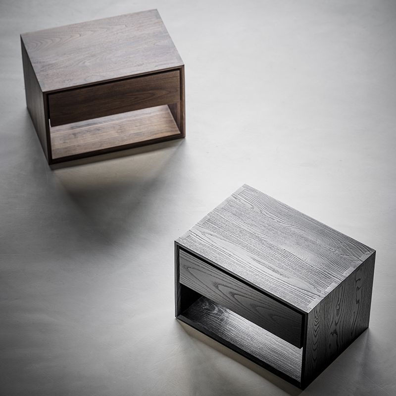 Distant Hills bedside cabinet — Charcoal Series