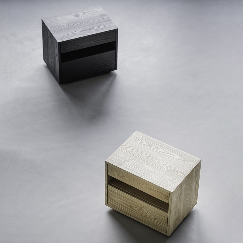 Italian bedside cabinet — Charcoal Series