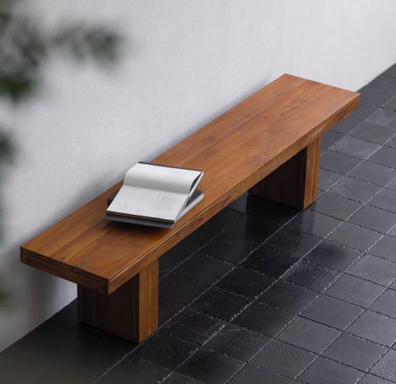 Plantation teak floating bench — Teak Series