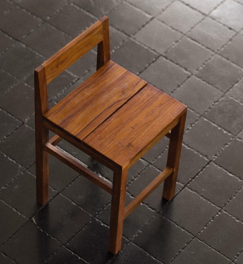 Plantation teak slat chair — Teak Series