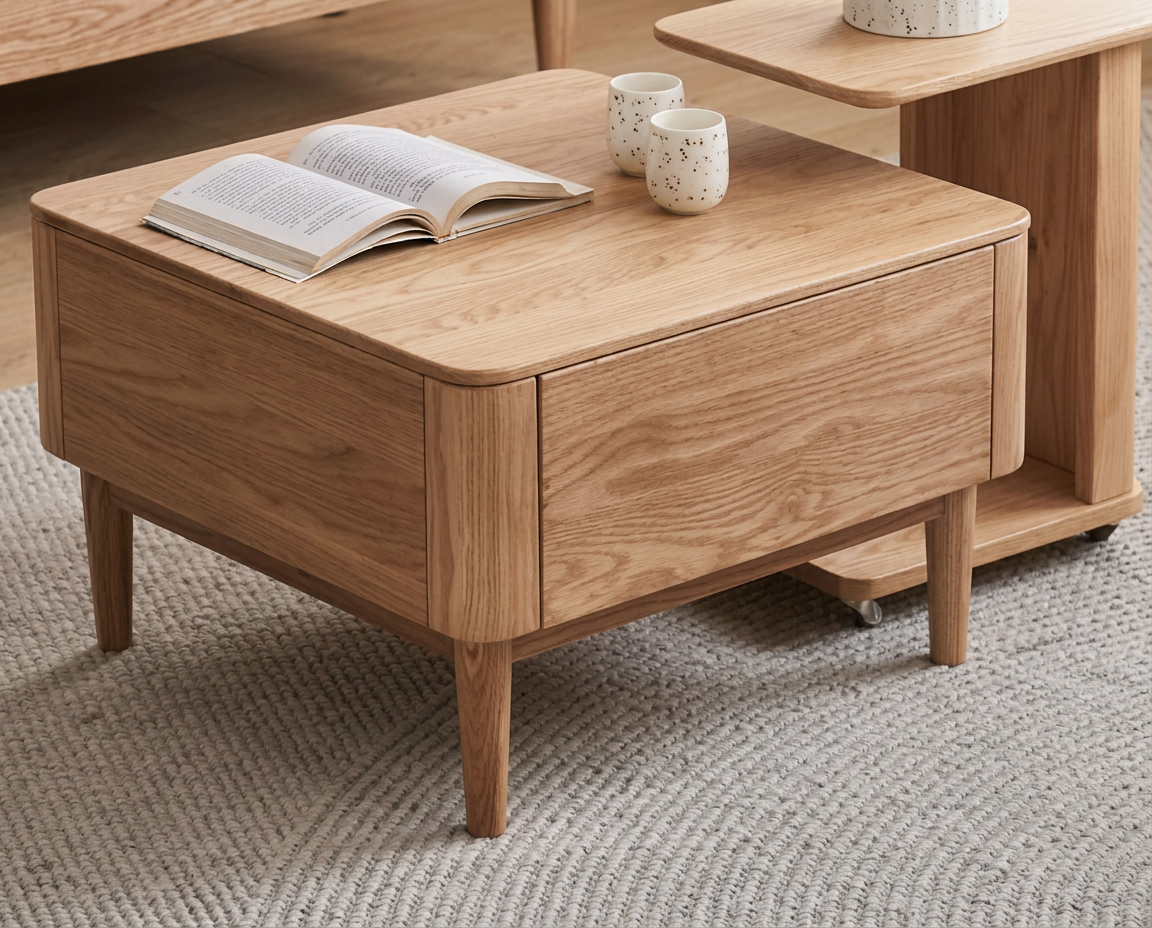 Square side table