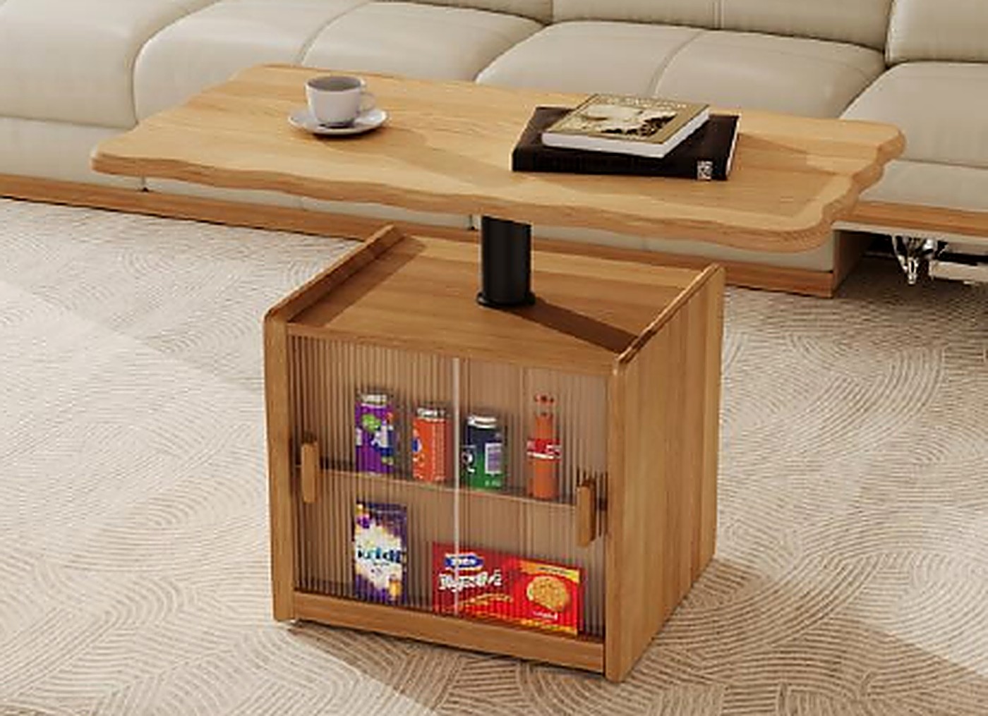 Lift-top coffee table