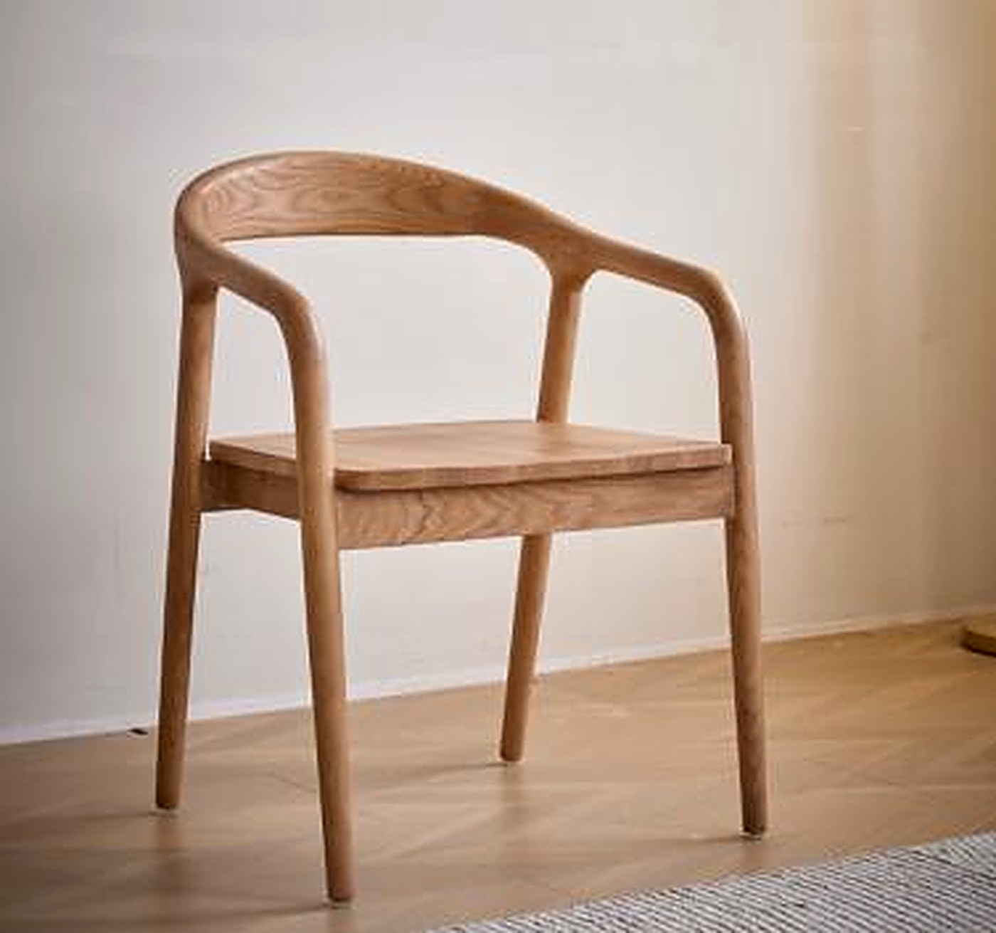 Solid ash armchair