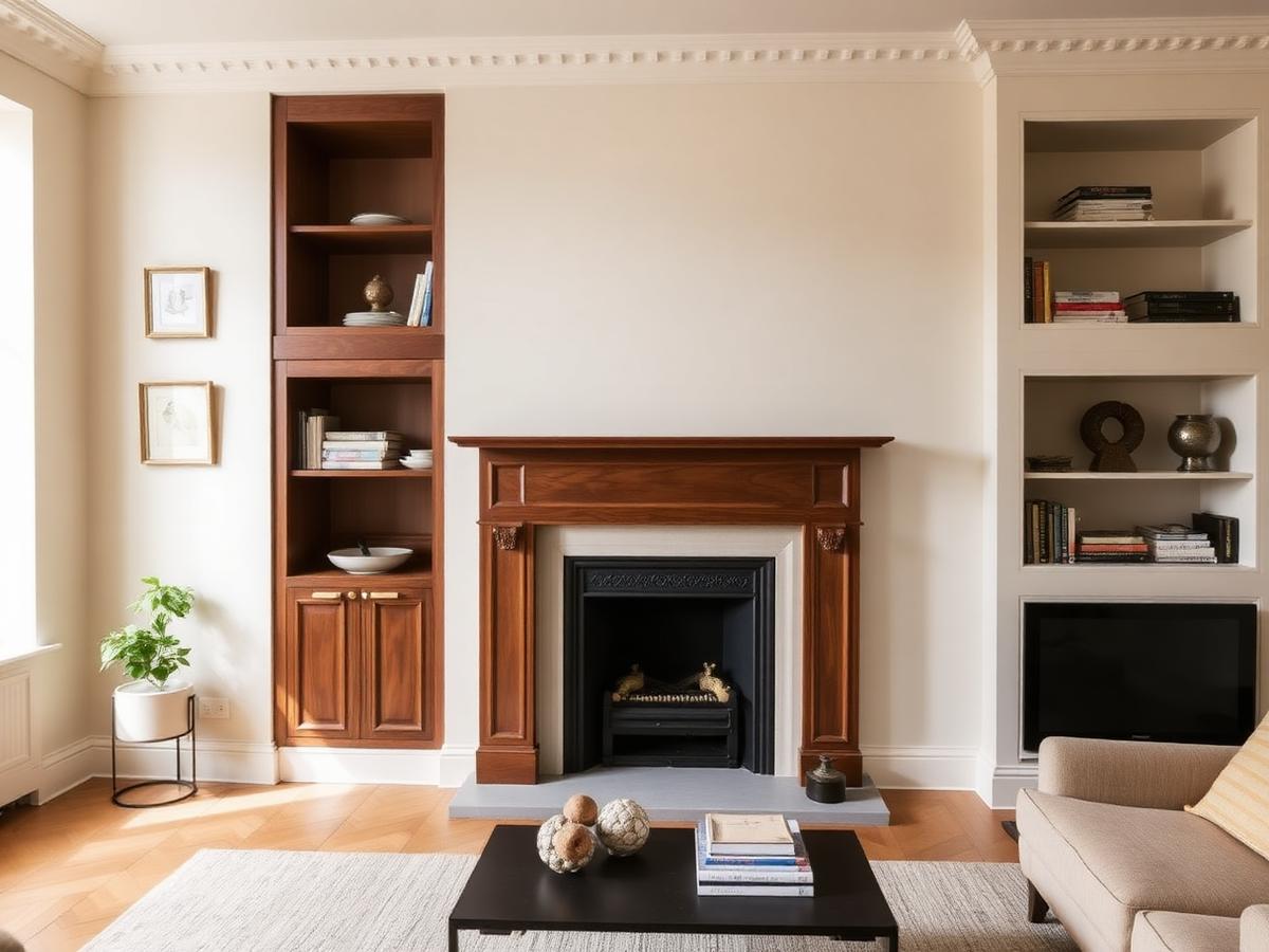 Alcove joinery for a Victorian chimney breast
