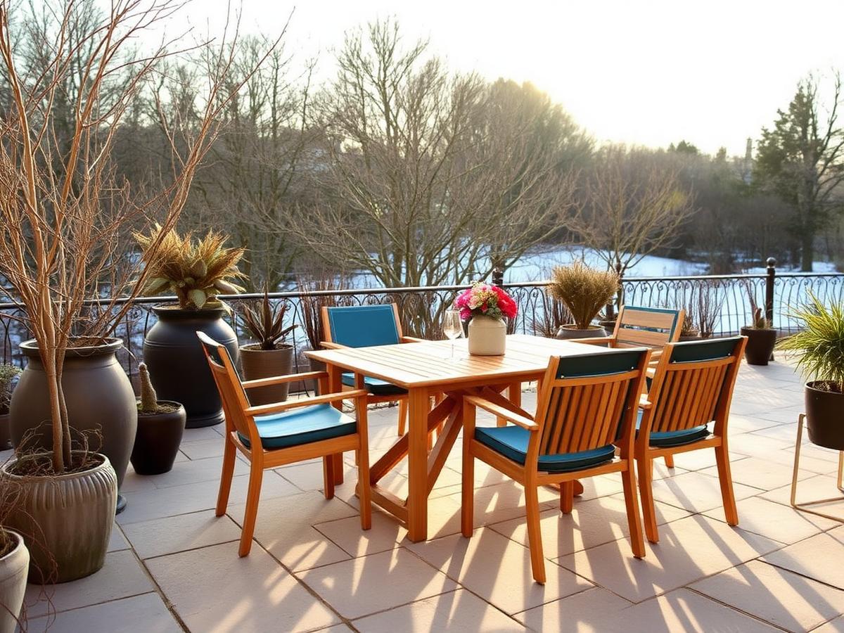 Terrace furniture that survives a British winter